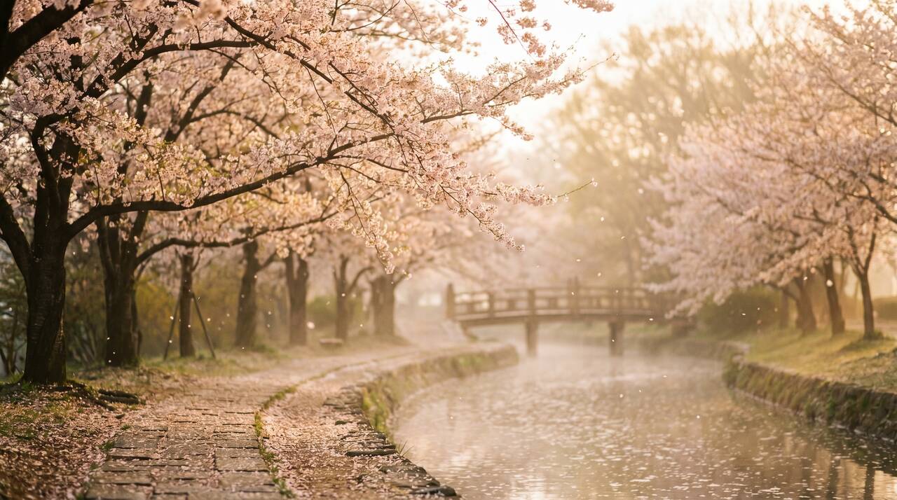 樱花视频 - 樱花河畔春日影像 - hnuytyu.cn